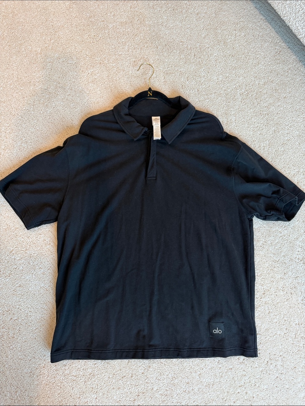 ALO Yoga Men’s Black Polo